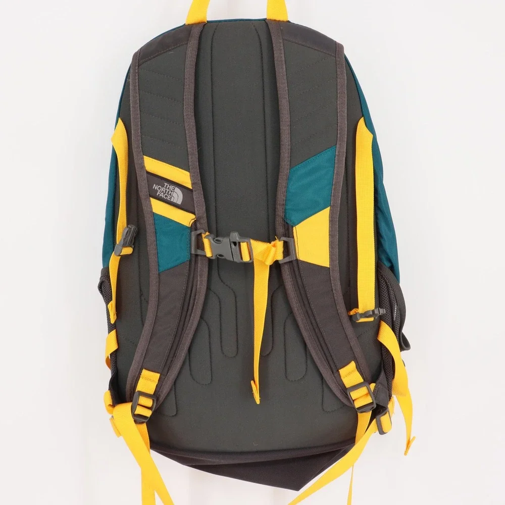 The North Face Kinkajou Backpack Teal Grey Yellow Hiking Daypack APNU T118/T518